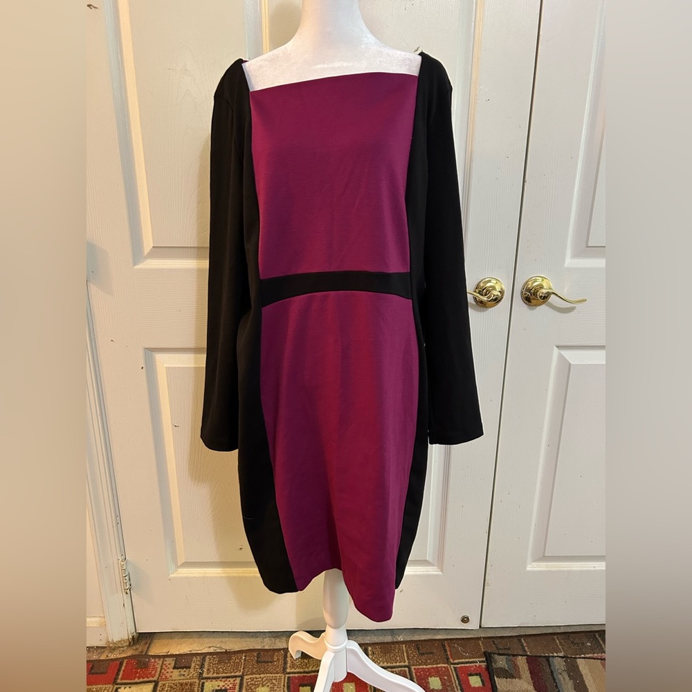 Narciso Rodriguez for Design Nation colorblock dress, size XL